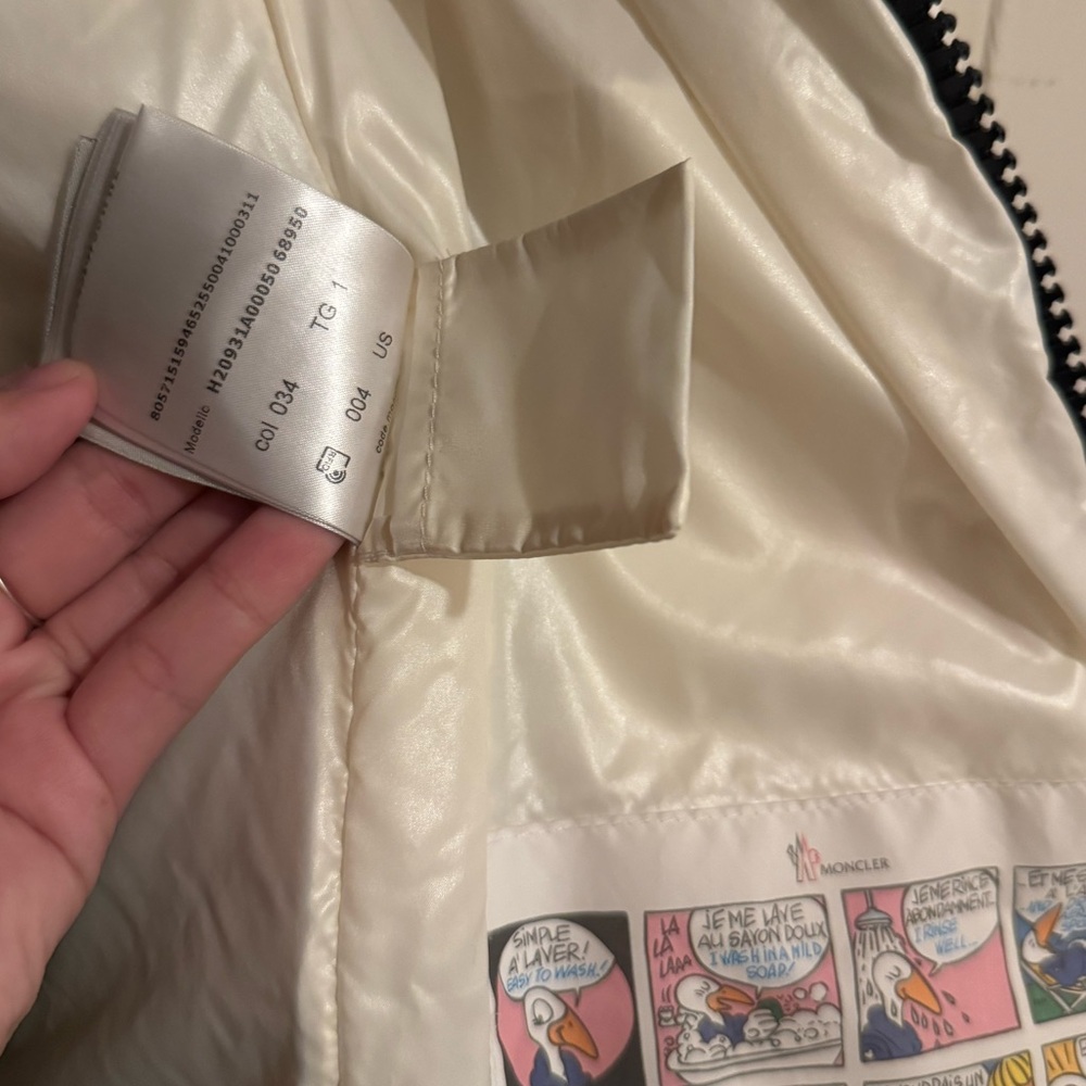 Moncler Cream Puffer Jacket - Picture 10 of 10